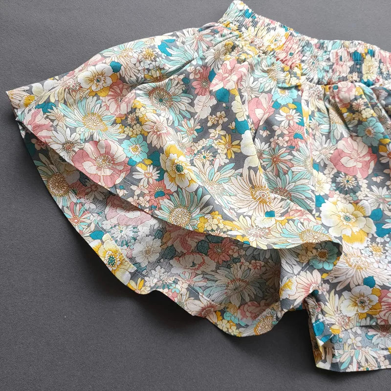 Floral Culottes Stylish Summer Shorts