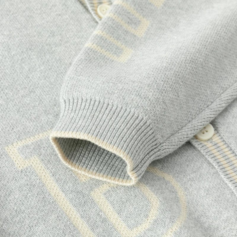 Autumn Baby Boy Letter Cardigan Sweater