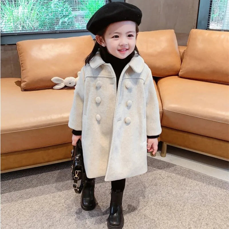 Winter Girl's Stylish Thick Cotton Coat