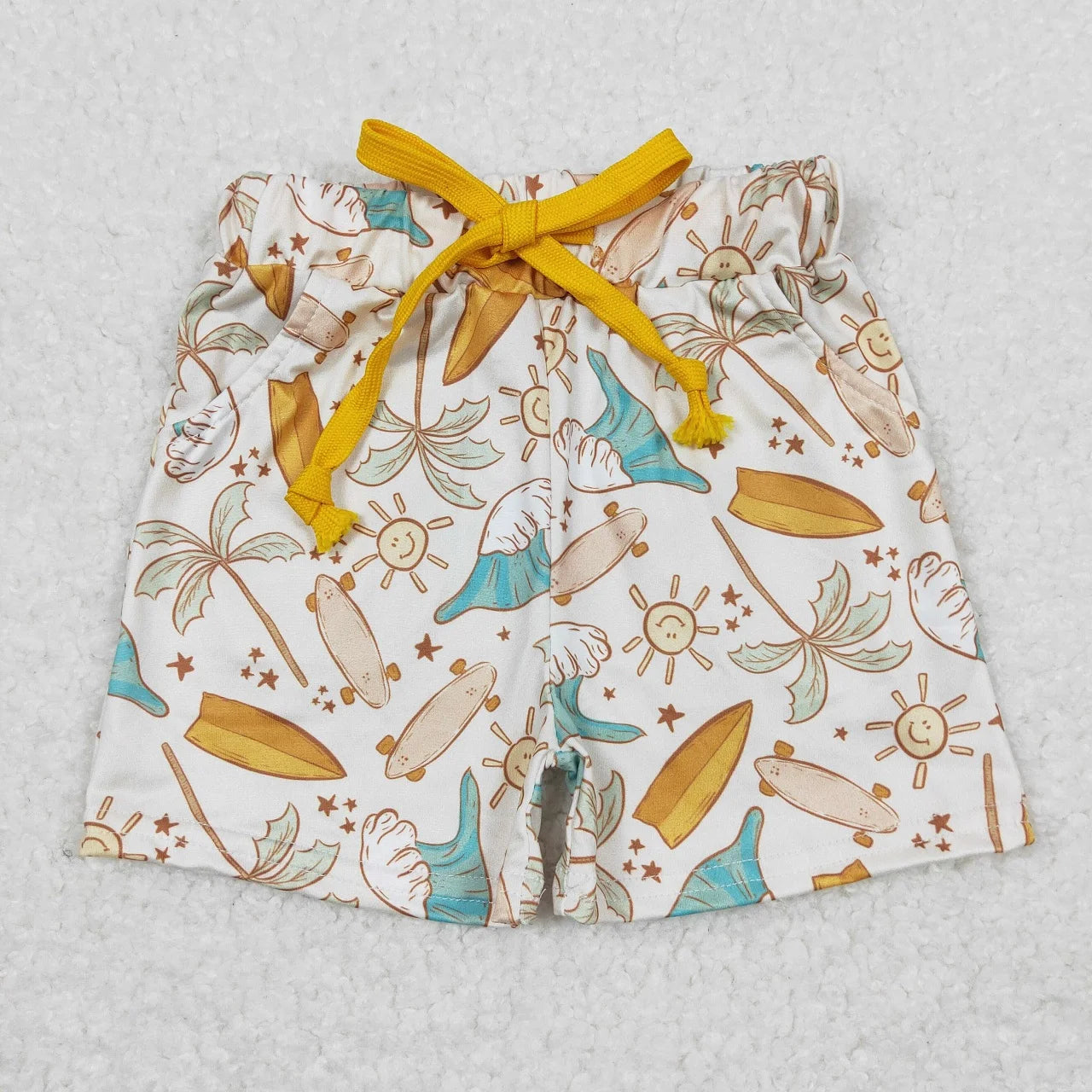 Elastic Waist Cotton Shorts