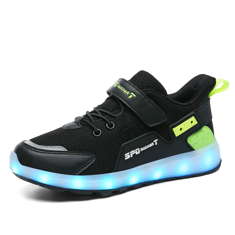 USB Charger LED Glowing Sneakers
