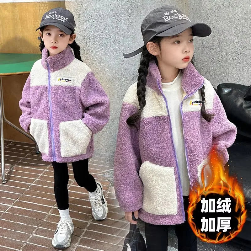 Girls Winter Wool Coat