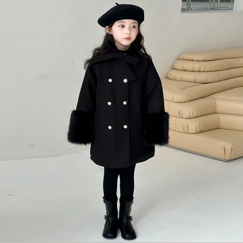 Girls Winter Wool Coat