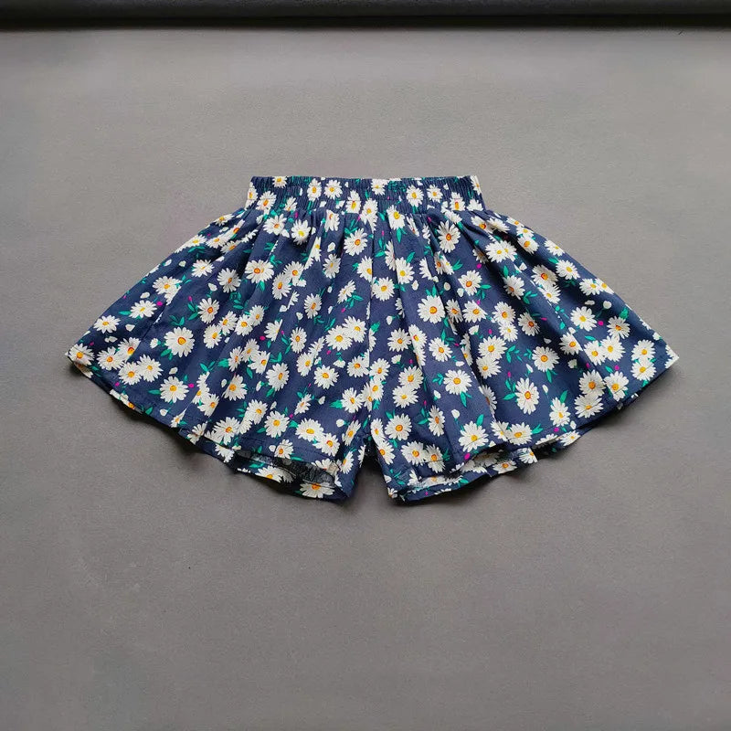 Floral Culottes Stylish Summer Shorts