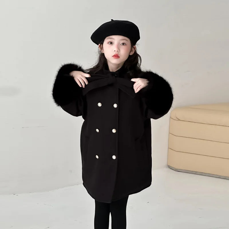 Girls Winter Wool Coat