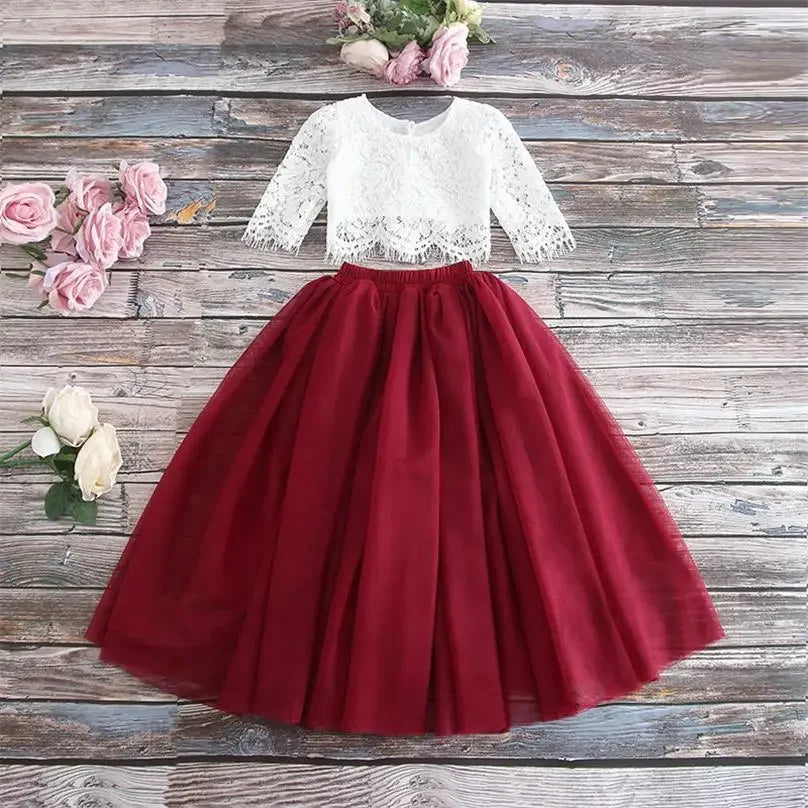 Solid Color Long Skirt