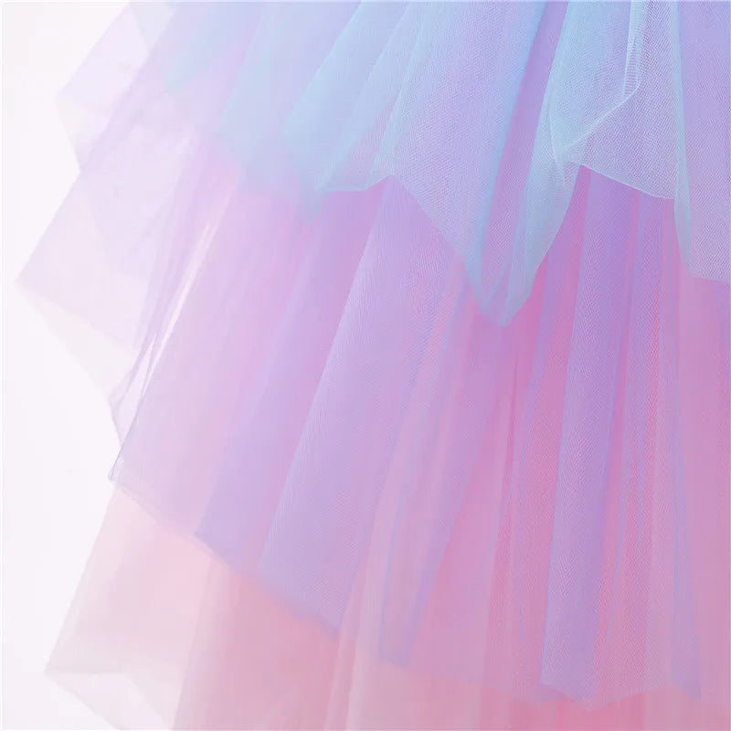 Rainbow Unicorn Princess Dress for Girls