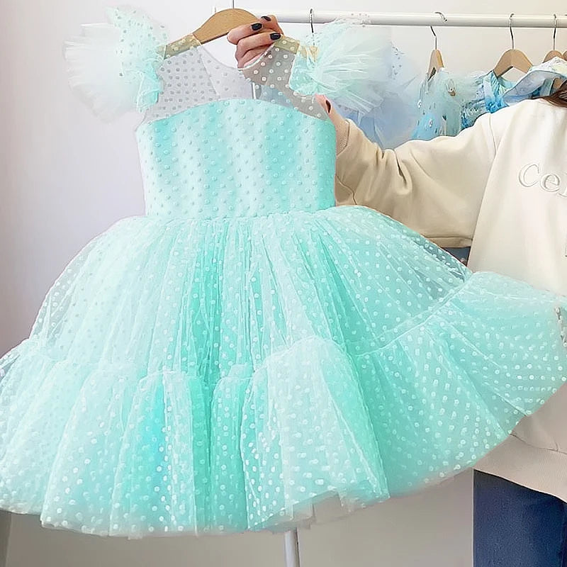 Rainbow Unicorn Princess Dress for Girls