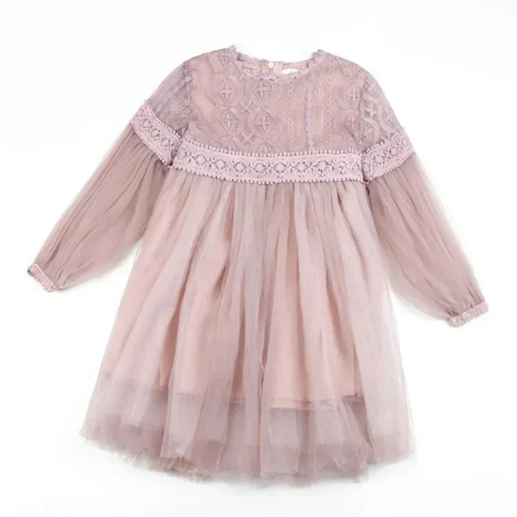 Elegant Lace Tulle Princess Dress