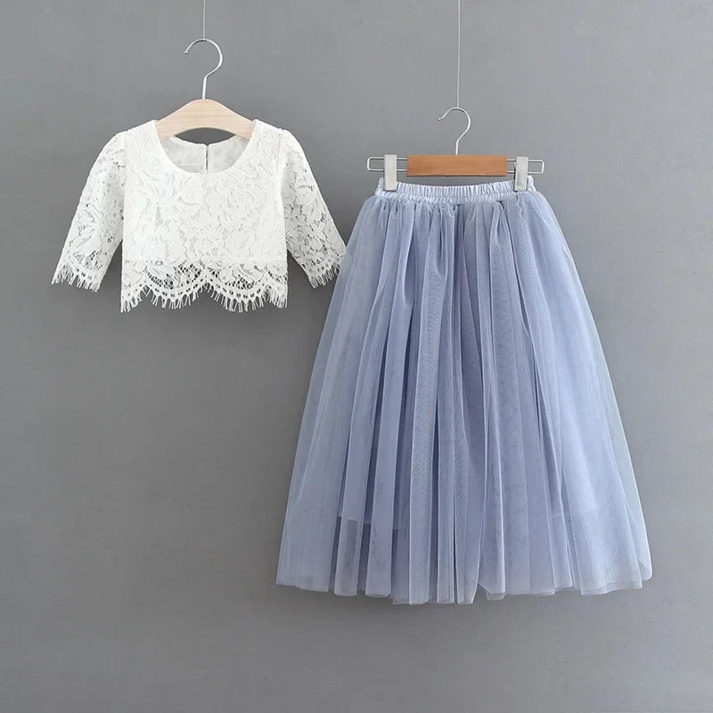 Solid Color Long Skirt