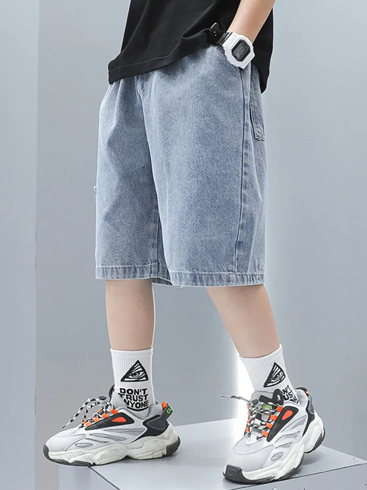 Light Denim Shorts for Breezy Summers
