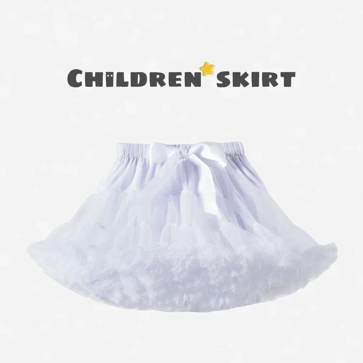 Solid Fluffy Tulle Tutu Skirt