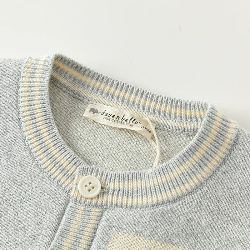 Autumn Baby Boy Letter Cardigan Sweater
