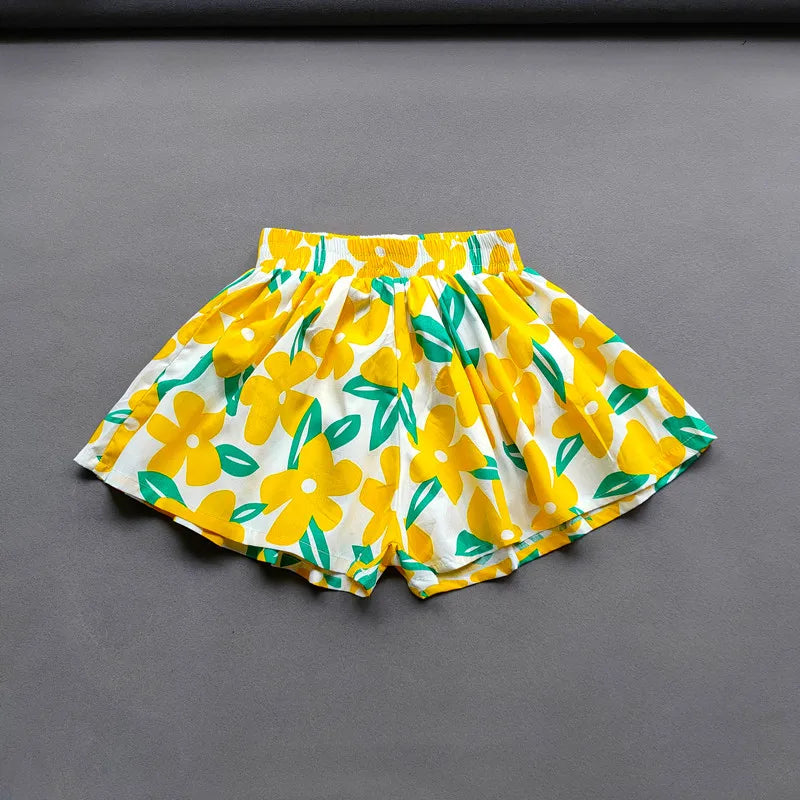 Floral Culottes Stylish Summer Shorts