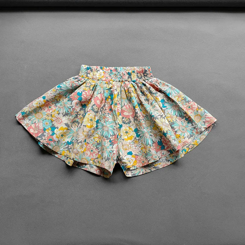 Floral Culottes Stylish Summer Shorts