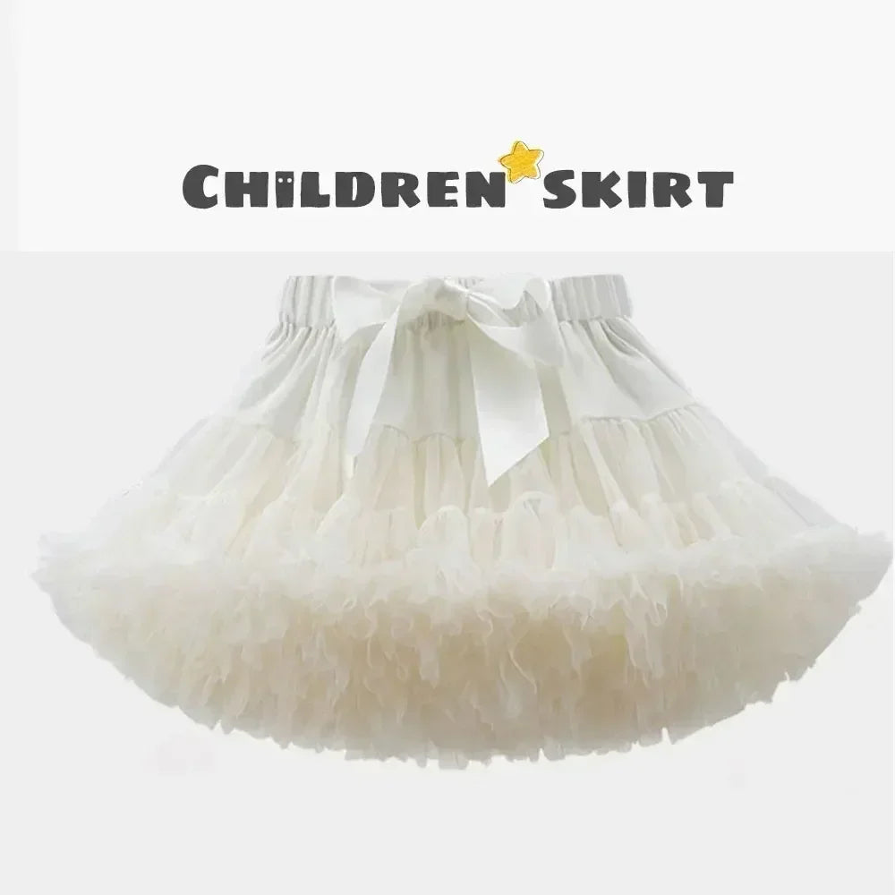 Solid Fluffy Tulle Tutu Skirt