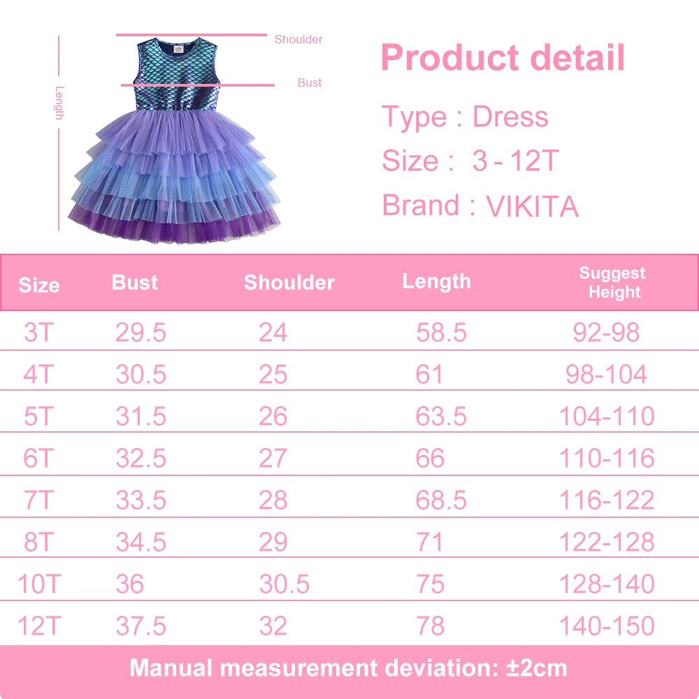 Mermaid Pattern Sleeveless Dress