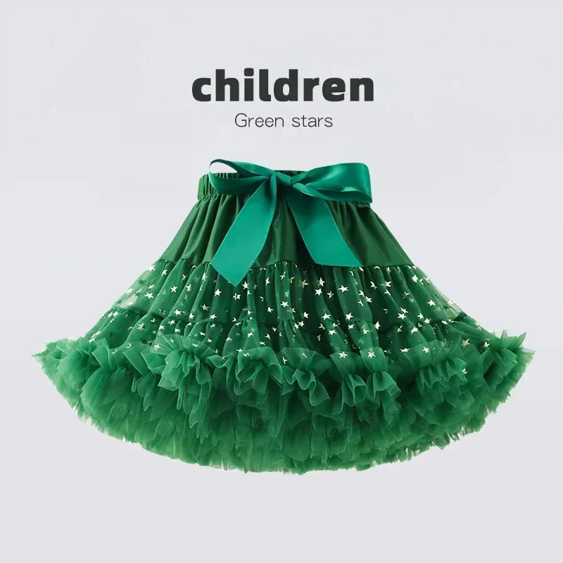 Solid Fluffy Tulle Tutu Skirt
