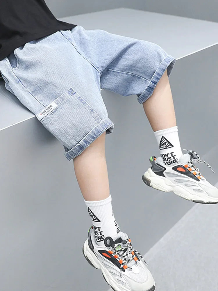 Light Denim Shorts for Breezy Summers