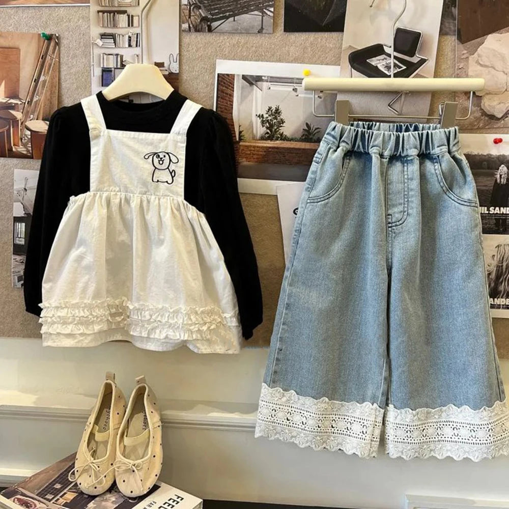 Stylish Wide Leg Jeans for Girls