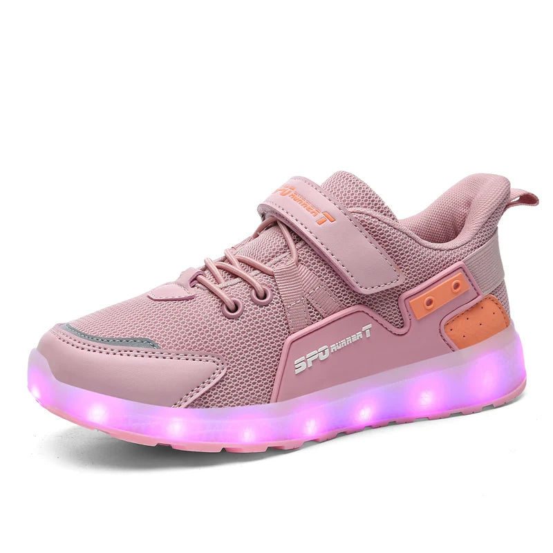 USB Charger LED Glowing Sneakers