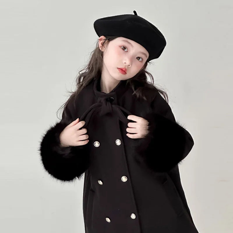 Girls Winter Wool Coat
