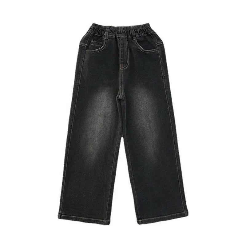 Vintage Wide Leg Jeans for Girls