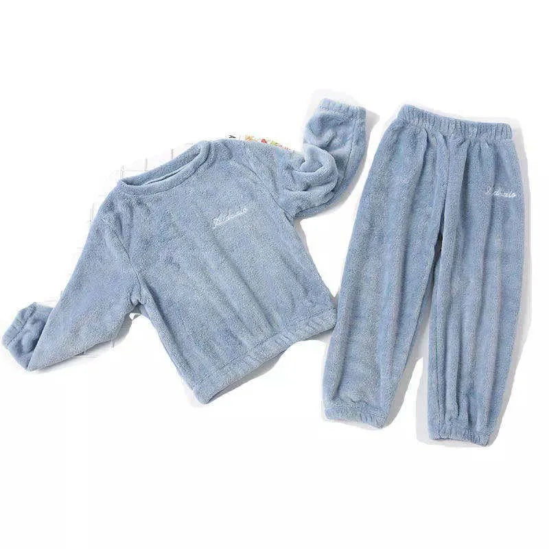 Ultra Soft Coral Velvet Kids Pajama Set