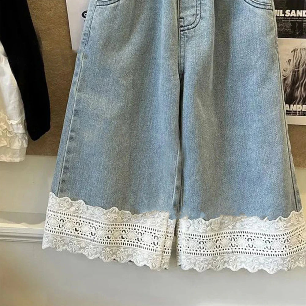 Stylish Wide Leg Jeans for Girls