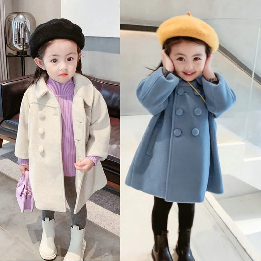 Winter Girl's Stylish Thick Cotton Coat