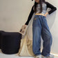 Vintage Wide Leg Jeans for Girls