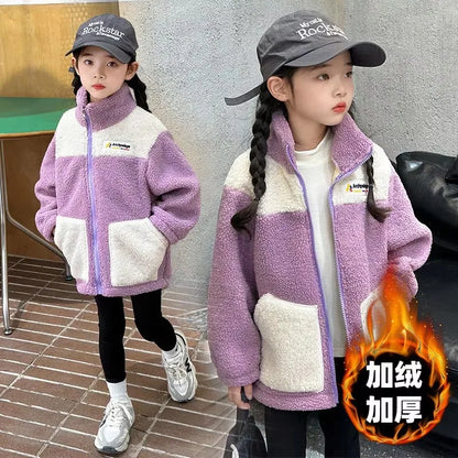 Girls Winter Wool Coat