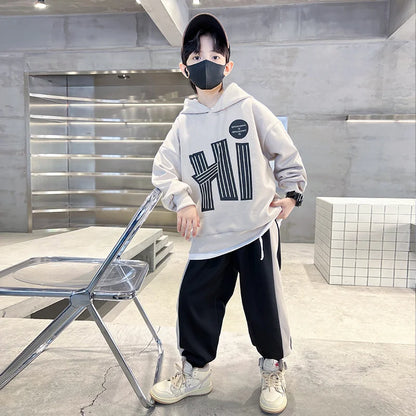 Boys Hooded Sweatshirt Set