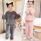 Ultra Soft Coral Velvet Kids Pajama Set