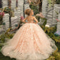 Party Long Tulle Dress with Butterfly Appliques
