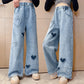 Trendy Korean Kids Elastic Waist Denim Pants