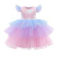 Rainbow Unicorn Princess Dress for Girls