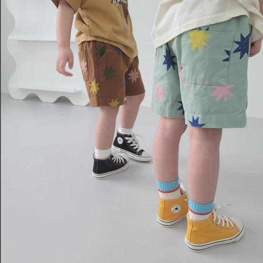 Kids Playful Cotton Shorts