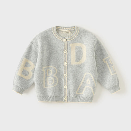 Autumn Baby Boy Letter Cardigan Sweater