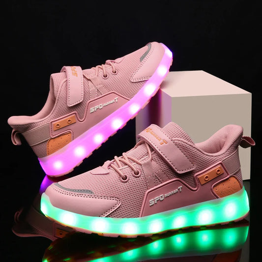 USB Charger LED Glowing Sneakers