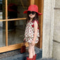 Summer Girls Dotted Two Piece Suspender Shorts Set
