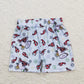 Elastic Waist Cotton Shorts