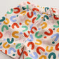 Summer Full Printe LettersShirt Set