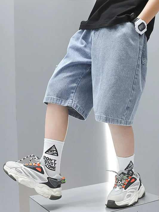Light Denim Shorts for Breezy Summers
