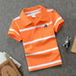Stripes Short Sleeve Polo Shirt