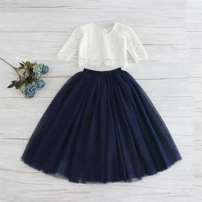 Solid Color Long Skirt