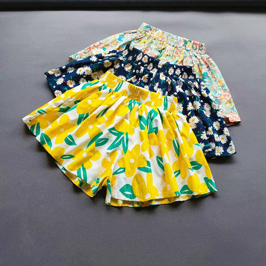 Floral Culottes Stylish Summer Shorts