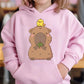 Adorable Capybara Bubble Tea Hoodie for Girls